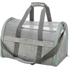 Transportní taška DILLON, 33 × 32 × 54 cm, do 10 kg, šedá/mátová Transportní taška DILLON, 33 × 32 × 54 cm, do 10 kg, šedá/mátová