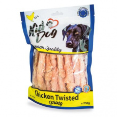 KIDDOG kuřecí prsa ve spirále, měkké masíčko 250 g KIDDOG kuřecí prsa ve spirále, měkké masíčko 250 g