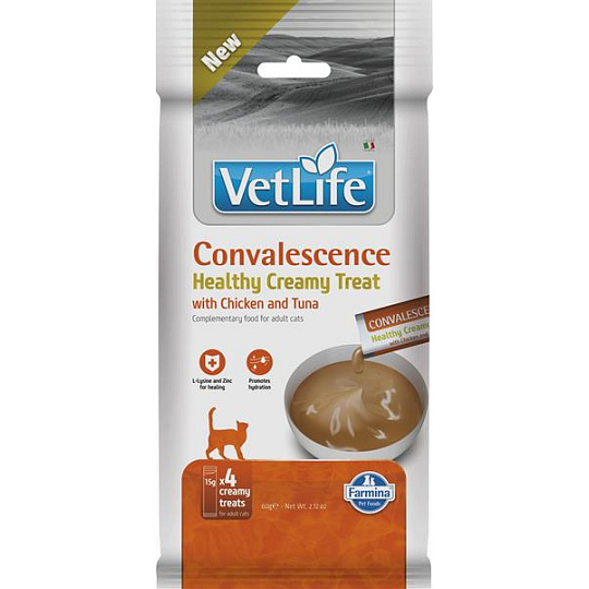 Pamlsok Farmina Creamy Vet Life Cat Convalescence with Chicken & Tuna 60 g