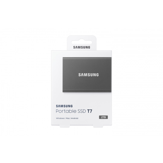 Samsung Portable SSD T7 2 TB USB typu C 3.2 Gen 2 (3.1 Gen 2) Šedá