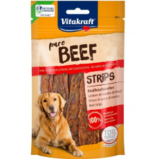 VITAKRAFT Pure Beef Strips - pamlsek pro psa - 80 g