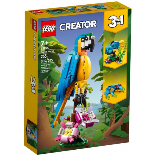 LEGO CREATOR 31136 EXOTICKÝ PAPOUŠEK