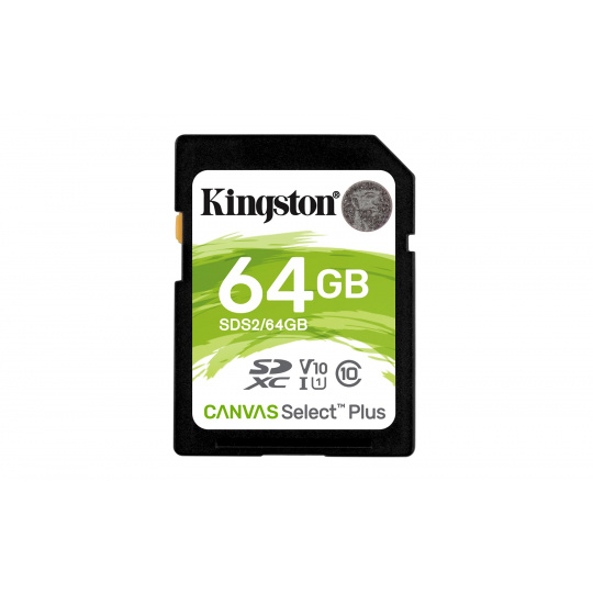 Kingston Technology Canvas Select Plus 64 GB SDXC UHS-I Třída 10