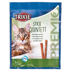 PREMIO Quintett tyčinky drůbeží/játra 5 x 5 g PREMIO Quintett tyčinky drůbeží/játra 5 x 5 g