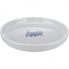 Keramická miska pro kočky, nízká a široká, 0.6 l/o 23 cm, šedá Keramická miska pro kočky, nízká a široká, 0.6 l/o 23 cm, šedá
