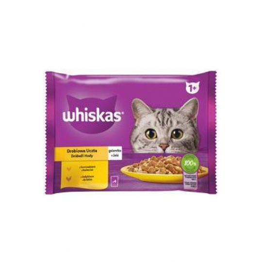 Whiskas kapsa Core drůbeží v želé 4x85g