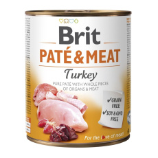 BRIT Paté & Meat s krůtím masem - 800g