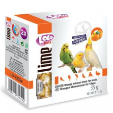 LOLOpets LIME pomerančový minerální kámen pro ptáky 35 g LOLOpets LIME pomerančový minerální kámen pro ptáky 35 g