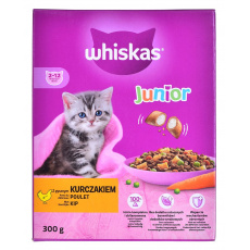 WHISKAS Junior with chicken - suché krmivo pro kočky - 300 g