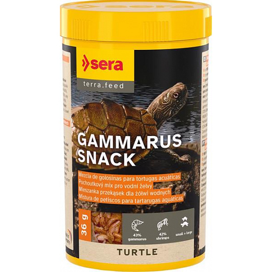 Sera Turtle Gammarus Snack krmivo pre mäsožravé vodné korytnačky 250 ml