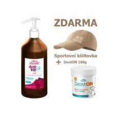 VITAR ArtiVit Sirup 1000ml+DentON100g+kšiltovka béžová VITAR ArtiVit Sirup 1000ml+DentON100g+kšiltovka béžová