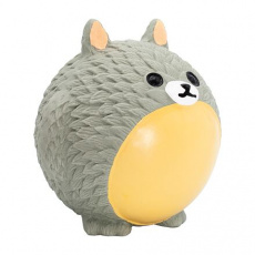 Míček v designu zvířátka Totoro, se zvukem, 8 cm, latex, šedá, HipHop