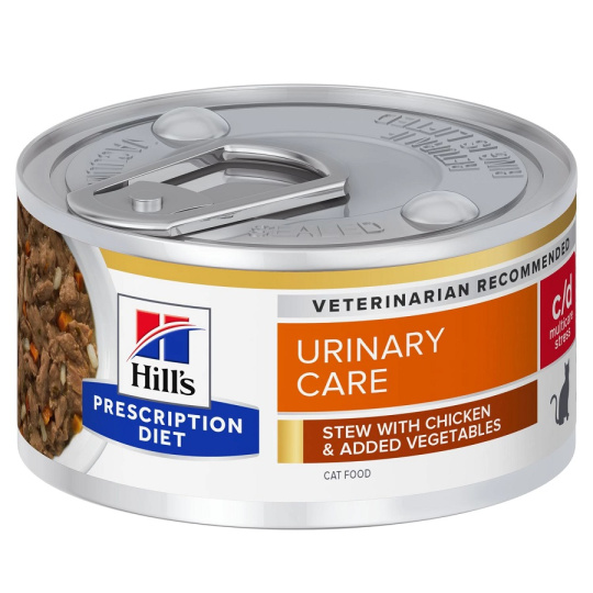 HILL'S Feline c/d Urinary Care Stew with Chicken - mokré krmivo pro kočky - 82 g