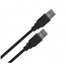 Lanberg CA-USBA-20CU-0010-BK USB kabel 1m 2.0 USB A Černá