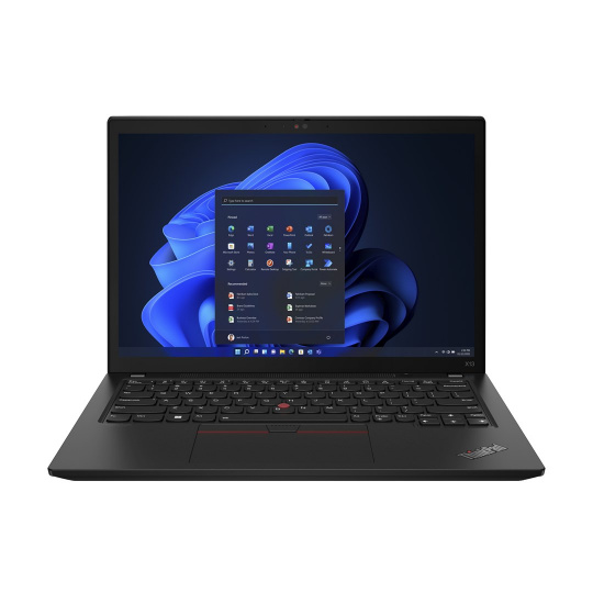 Lenovo ThinkPad X13 G3 Intel® Core™ i5 i5-1245U Laptop 33,8 cm (13.3") WUXGA 16 GB LPDDR5-SDRAM 512 GB SSD Wi-Fi 6E (802.11ax) Windows 11 Pro Černá