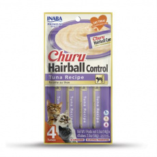 Pamlsok Inaba Churu Hairball cat Tuniak 4 tuby 56 g