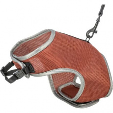 Postroj VESTA s vodítkem pro kočku 24-42 cm/1,20 m, rezavá Postroj VESTA s vodítkem pro kočku 24-42 cm/1,20 m, rezavá