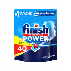 FINISH POWER ALL-IN-1 LEMON  - Tablety do myčky x 40