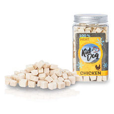 KIDDOG Super Premium 100% freeze dried CHICKEN CUBES - čisté kuracie mäso sušené mrazom 80 g