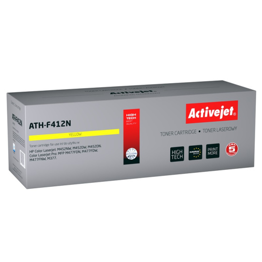 Activejet ATH-F412N (náhrada za HP 410A CF412A; Supreme; 2 300 stran; žlutá)