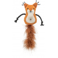 Veverka s peříčkovým ocasem, catnip,  12cm/24 cm, plyš
