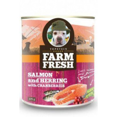 Farm Fresh Dog Salmon&Herring+Cranberries konzer 750g Farm Fresh Dog Salmon&Herring+Cranberries konzer 750g