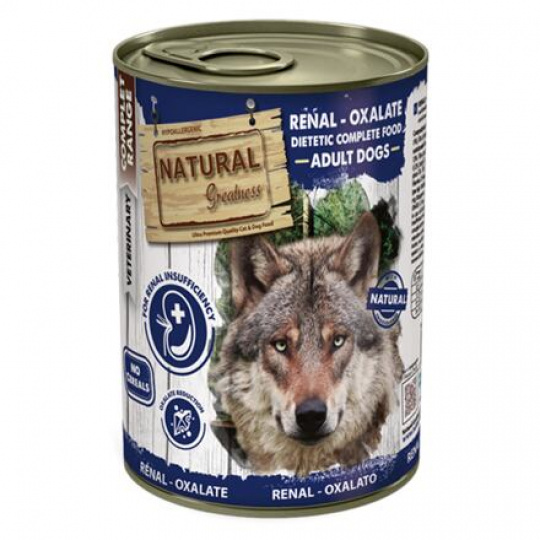 Natural Greatness RENAL - OXALATE veterinární dieta, konzerva pro psy 400g Natural Greatness RENAL - OXALATE veterinární dieta, konzerva pro psy 400g