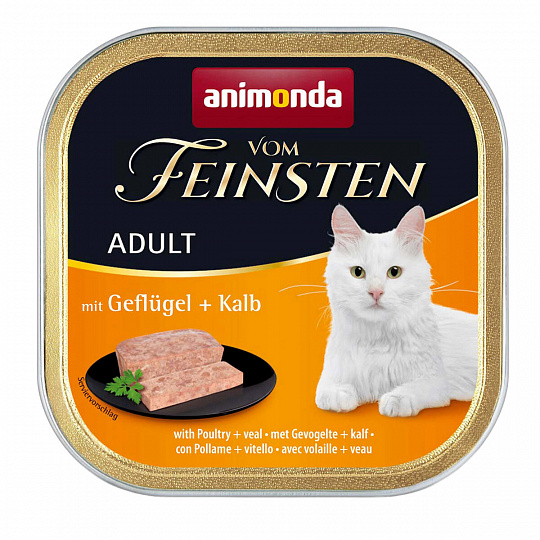 ANIMONDA paštika ADULT - drůbež, telecí pro kočky 100g