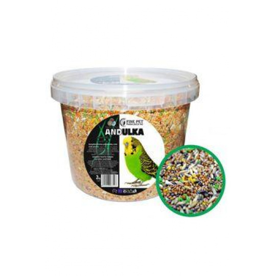 FINE PET Super Mix Andulka vědro 2kg