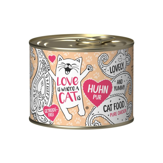 LOVE IS WHERE A CAT IS® Chicken - mokré krmivo pro kočky - 200g