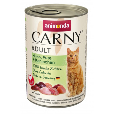 ANIMONDA Carny Adult Chicken, turkey, rabbit - mokré krmivo pro kočky - 400g