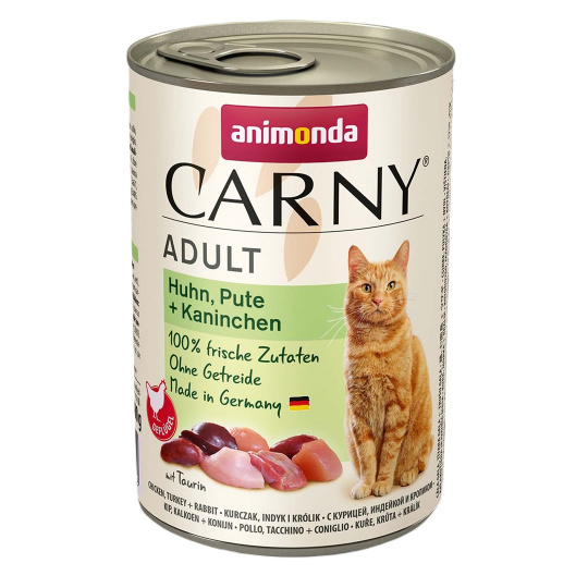 ANIMONDA Carny Adult Chicken, turkey, rabbit - mokré krmivo pro kočky - 400g