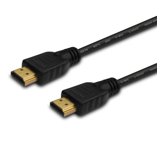 Savio CL-37 HDMI kabel 1 m HDMI Typ A (standardní) Černá