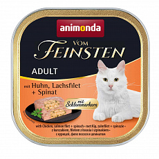V.Feinsten CORE kuřecí, losos filet + špenát pro kočky 100g