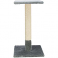 Škrabací sloupek BEANA s odpočívadlem, 9 cm / 69 cm, sisal/plyš, šedá