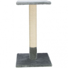 Škrabací sloupek BEANA s odpočívadlem, 9 cm / 69 cm, sisal/plyš, šedá Škrabací sloupek BEANA s odpočívadlem, 9 cm / 69 cm, sisal/plyš, šedá