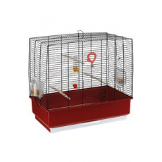 Klec REKORD 4P ptáci 60x32,5x57,5cm černo-červená FP Klec REKORD 4P ptáci 60x32,5x57,5cm černo-červená FP