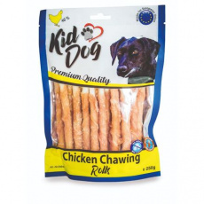 KIDDOG kuřecí masíčko na buvolí tyčince - 8 mm/12 cm 250 g KIDDOG kuřecí masíčko na buvolí tyčince - 8 mm/12 cm 250 g