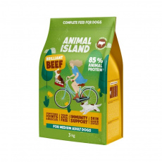 ANIMAL ISLAND Brilliant beef - suché krmivo pro psy - 3kg