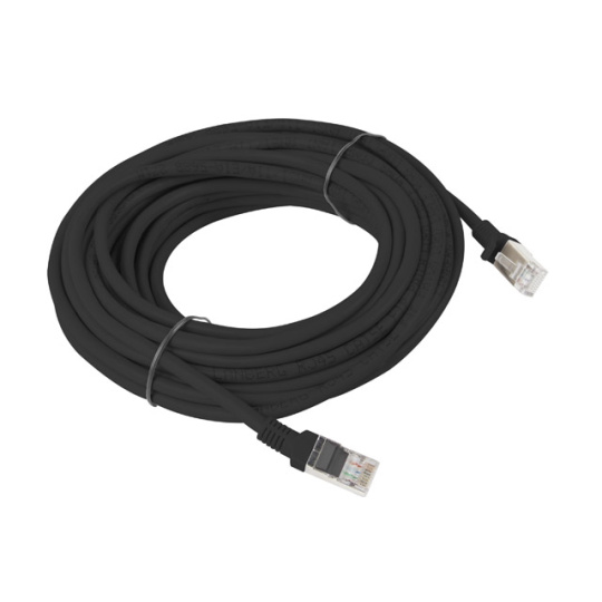 Lanberg Patchcord UTP Cat.5e 10m Black PCU5-10CC-1000-BK