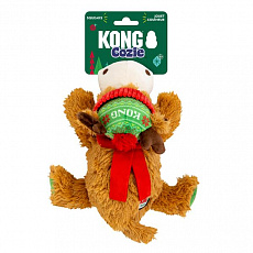 Hračka KONG Holiday Cozie™ Reindeer RG Md s pískatkom, polyester