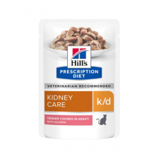 HILLS Diet Feline k/d KAPSIČKA Salmon NEW 12x85 g