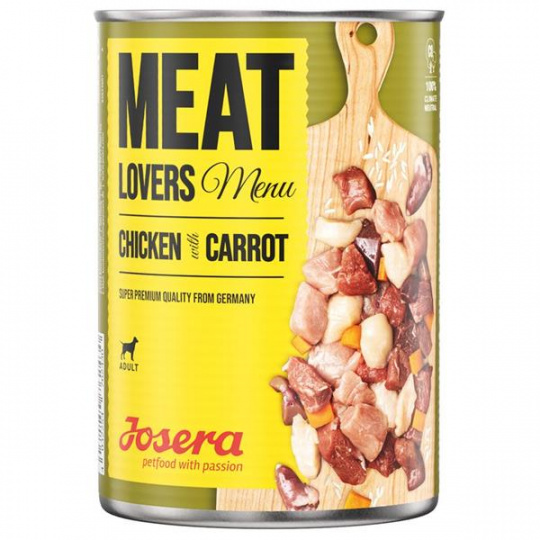 Josera konzerva Dog Meat Lovers with Carrot   800 g