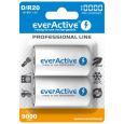 Akumulatorki everActive R20/D Ni-MH 10000 mAh připraven k použití