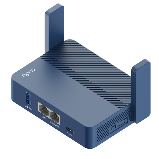 Cudy AX3000 bezdrátový router Gigabit Ethernet Modrá