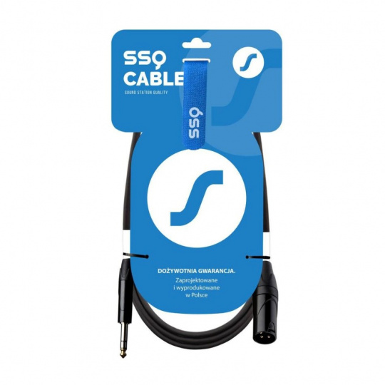 SSQ JSXM3 - Kabel XLR samice - Jack stereo 6,3 mm, 3 m