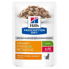 HILLS PD Fe c/d Adult URINARY STRESS+METABOLIC Vrecko 1 bal/12 x 85 g