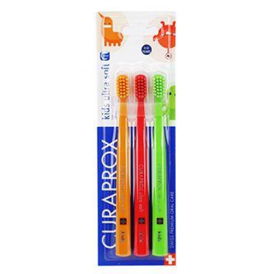 Zub.kartáček Curaprox CS Kids 4-12let 3ks