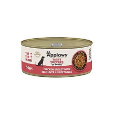 Applaws Dog konz. Toppers Broth kuř.prsa s játry 156g