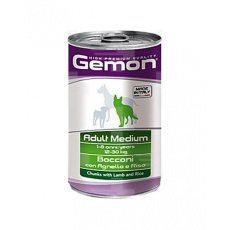 GEMON konzerva adult medium pre psy jahňa a ryža 1250 g GEMON konzerva adult medium pre psy jahňa a ryža 1250 g